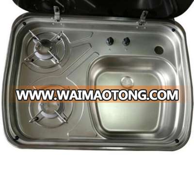 Cooktop 2 Burner Sink Combo for Caravan